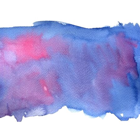 abstract blue and purple watercolor background isolatedの写真素材