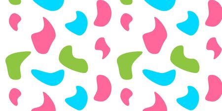 vector seamless pattern. Colorful pastel spots. Summer textile patternのイラスト素材