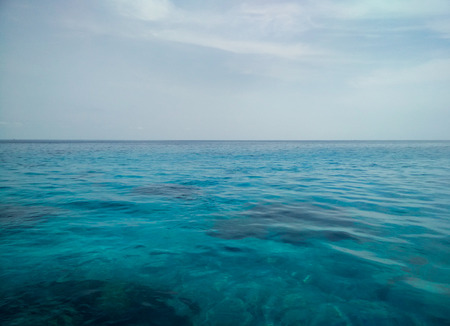 PHANG-NGA, Thailand - Beautiful Andaman turquoise south sea at Tachai Island, located Similan islandの写真素材