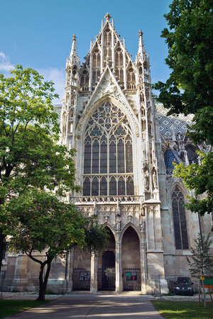 Votivkirche Vows church by Heinrich von Ferstel in Vienna, Austriaの写真素材