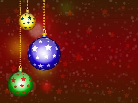 Background with Christmas balls. New year illustration.の写真素材