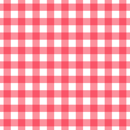 Gingham check pattern. Seamless checkered fabric texture.のイラスト素材