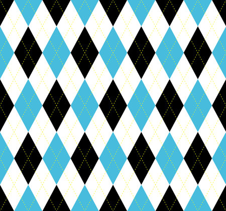 Argyle check pattern. Seamless checkered fabric texture.
