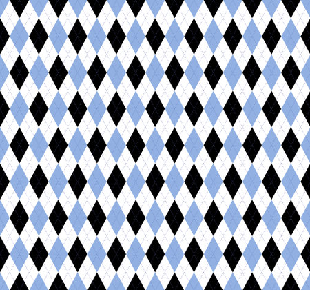 Argyle check pattern. Seamless checkered fabric texture.のイラスト素材