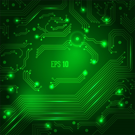 Abstract background with circuit board.のイラスト素材