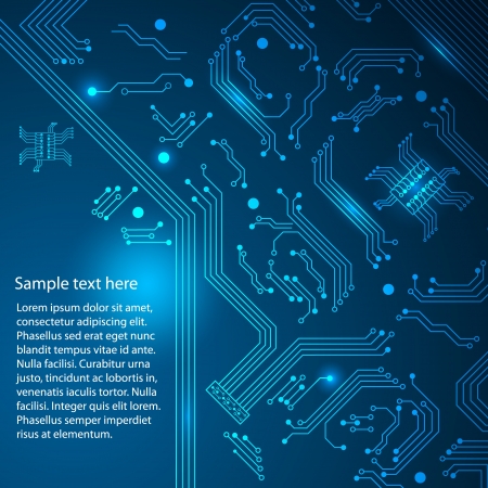 Abstract hi-tech blue background. のイラスト素材