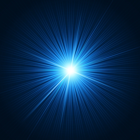Realistic star burst with flare のイラスト素材