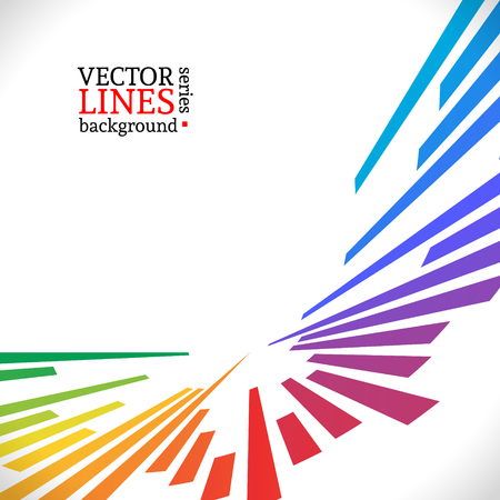 Colorful lines background. Vector illustration for your design.のイラスト素材