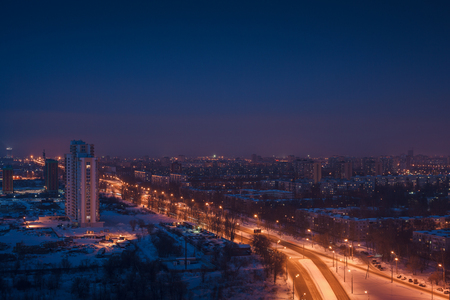View of the Grand city from roofs of housesの写真素材