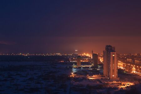 View of the Grand city from roofs of housesの写真素材