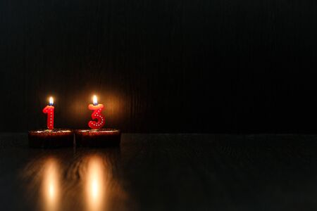 Mini cupcakes for your birthday.の写真素材