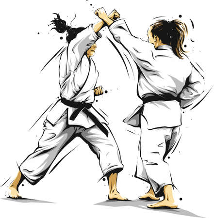 Karate action 5のイラスト素材