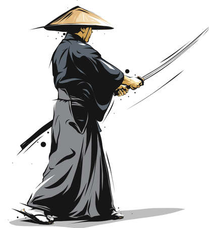 Samurai warriorのイラスト素材