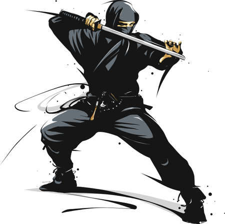 Ninja warriorのイラスト素材