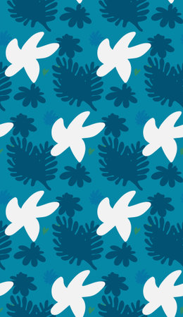 Image without seams. Beautiful pattern on a summer theme. Background image.