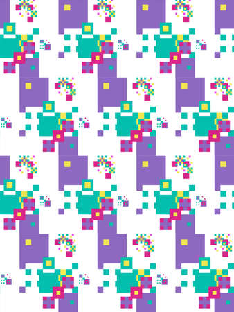 Seamless pattern in summer colors.のイラスト素材