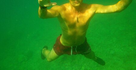diving and snorkelling photoの写真素材