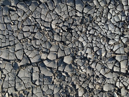 Dry cracked ground texture. Cracked surface of mudの写真素材