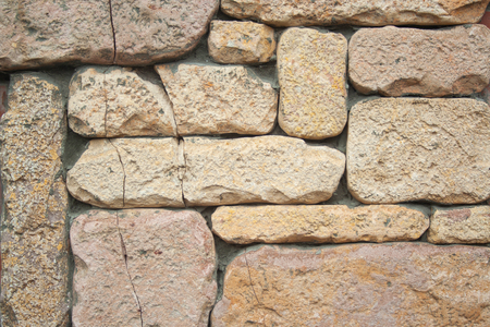 Stone tiles texture. Decorative stones background. Bricks textureの写真素材