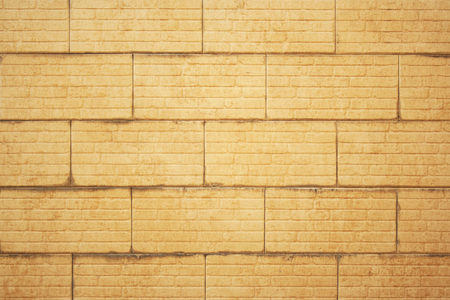 Brown facing tiles background. Old dirty tiles textureの写真素材