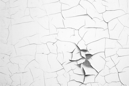 white cracked paint texture. Old aged surface backgroundの写真素材