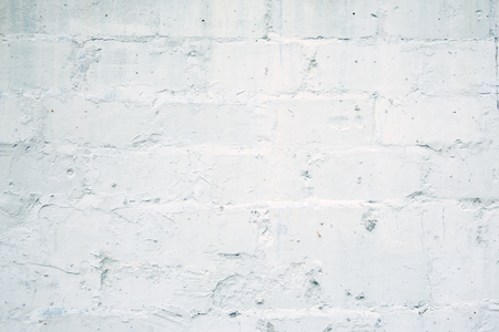 White bricks with plaster background. White textureの写真素材