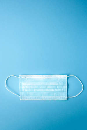 Disposable medical mask against bacteriaの写真素材
