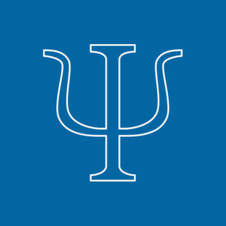 Psychotherapy and psychology line icon set. Simpleのイラスト素材