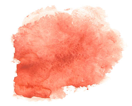 Abstract orange wheat watercolor splash texture isolated on white backgroundの写真素材