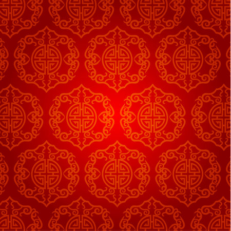 Oriental Chinese New Year Element Vector Designのイラスト素材