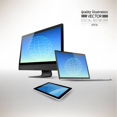 Creative Social Network Computing のイラスト素材