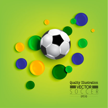 Creative Soccer Football Sport Vector Illustration Designのイラスト素材