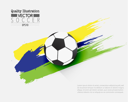 Creative Soccer Football Sport Vector Illustration Designのイラスト素材