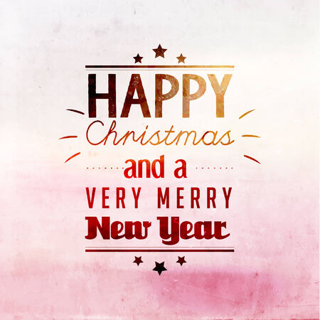 Merry Christmas Greetings Quote Vector Illustration Designのイラスト素材