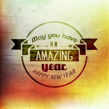 Happy New Year Greetings Quote Vector Designのイラスト素材