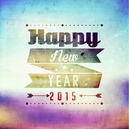 Happy New Year Greetings Quote Vector Designのイラスト素材