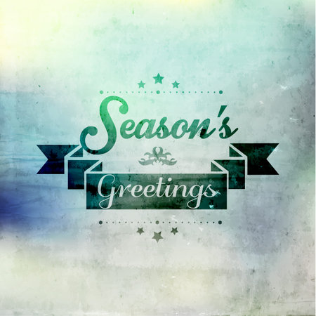 Merry Christmas Greetings Quote Vector Illustration Designのイラスト素材