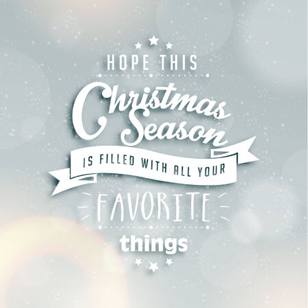 Merry Christmas Season Greetings Quote Vector Designのイラスト素材