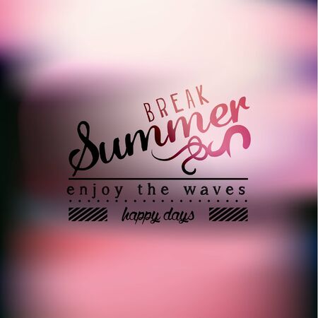 Vintage Typography Summer Holiday Quote Designのイラスト素材