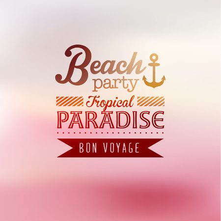 Vintage Typography Summer Holiday Quote  Designのイラスト素材