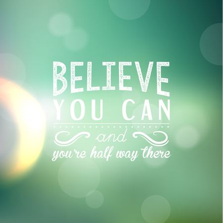 Inspirational and encouraging quote typography vector designのイラスト素材