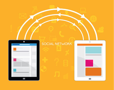 Vector Design Elements for Business Social Networkingのイラスト素材