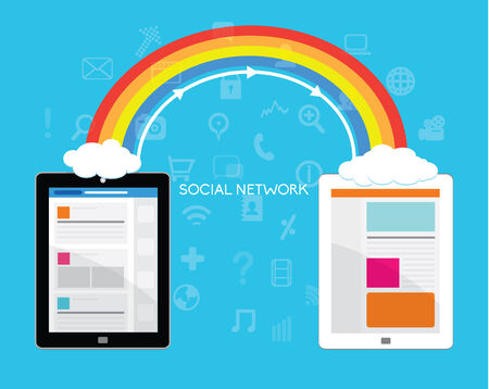 Vector Design Elements for Business Social Networkingのイラスト素材