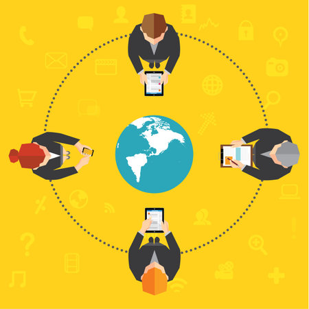 Creative Business and Office Conceptual Vector Designのイラスト素材