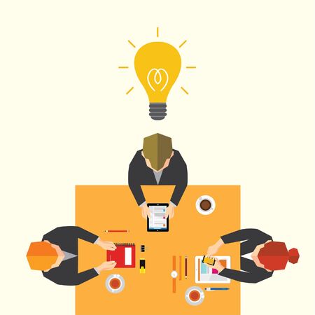 Creative Business and Office Social Network Conceptual Vector Designのイラスト素材