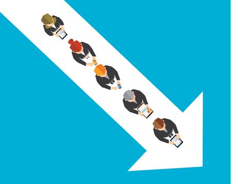 Creative Business and Office Social Network Conceptual Vector Design