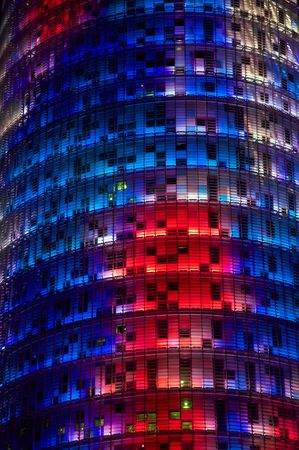 agbar tower at barcelona city in catalonia spainの写真素材