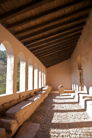 public monastery of suso at san millan de la cogolla la rioja in spainの写真素材