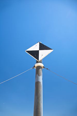 black and white airplanes signal in navarra spainの写真素材