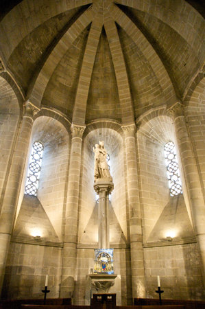 public monastery of La Oliva in navarra spainの写真素材